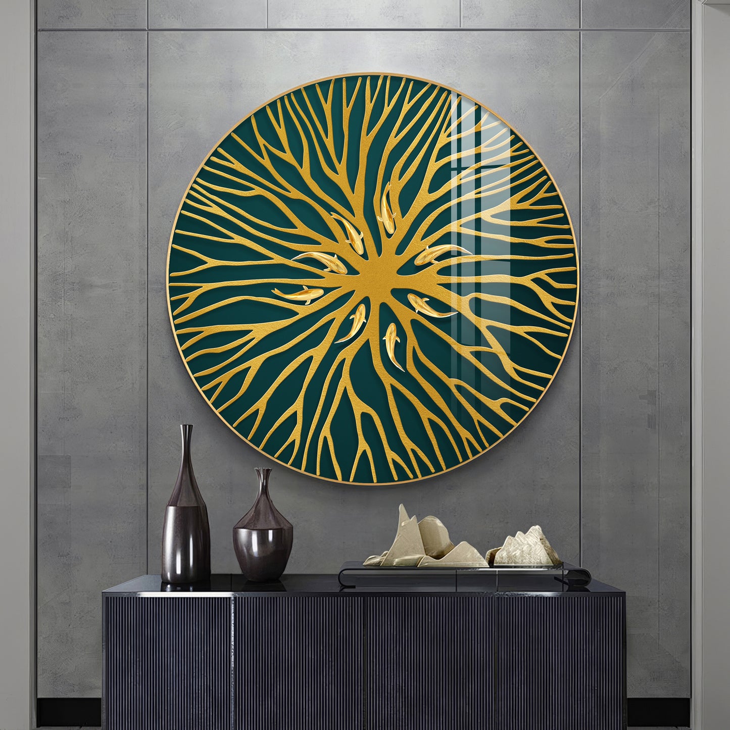 Horizon Sphere Art Premium Acrylic Round Wall Art