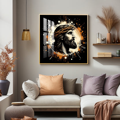 Jesus Premium Acrylic Square Wall Art