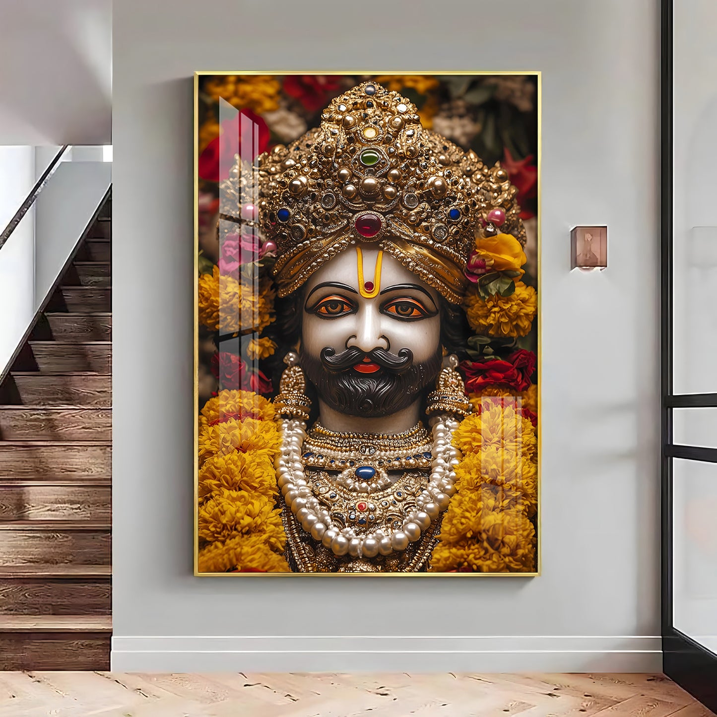 Shree Khatu Shyam Premium Vertical Acrylic Wall Art