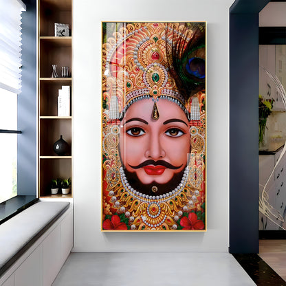 Shyam Baba Premium Acrylic Vertical Wall Art