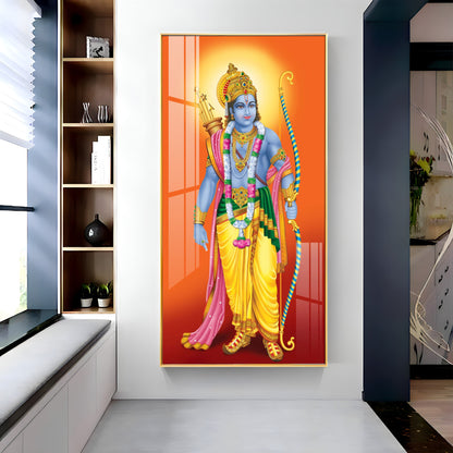 Lord Shri Ram Premium Acrylic Vertical Wall Art