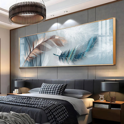 Mesmerising Feathers Premium Acrylic Horizontal Wall art