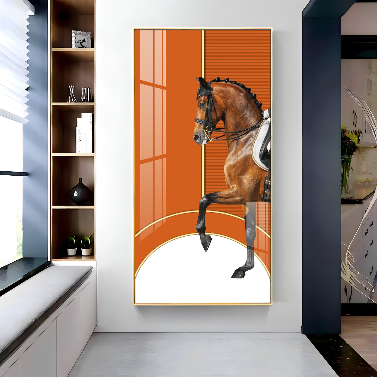 European Horse Premium Acrylic Vertical Wall Art