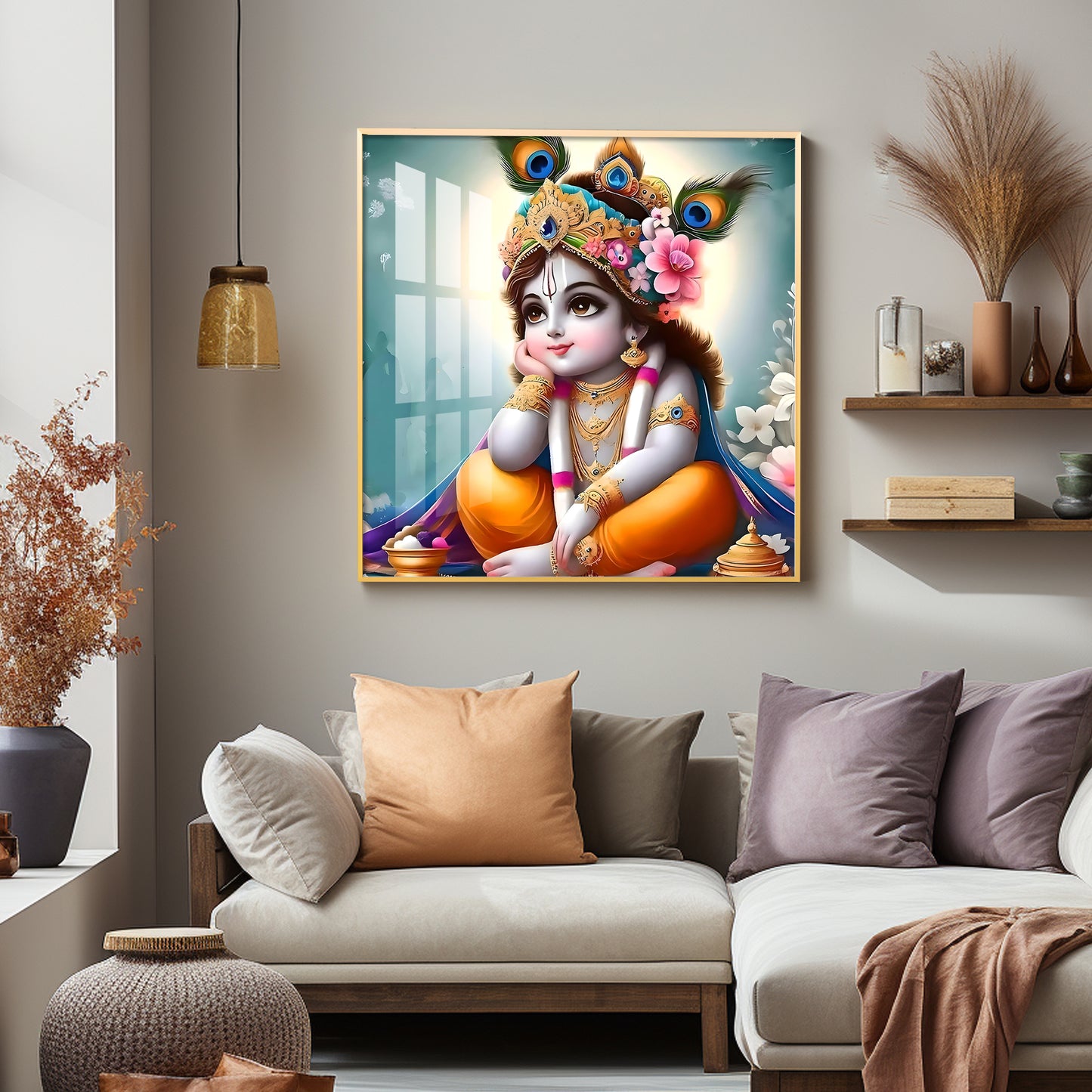 Little Kanha Premium Acrylic Square Wall Art