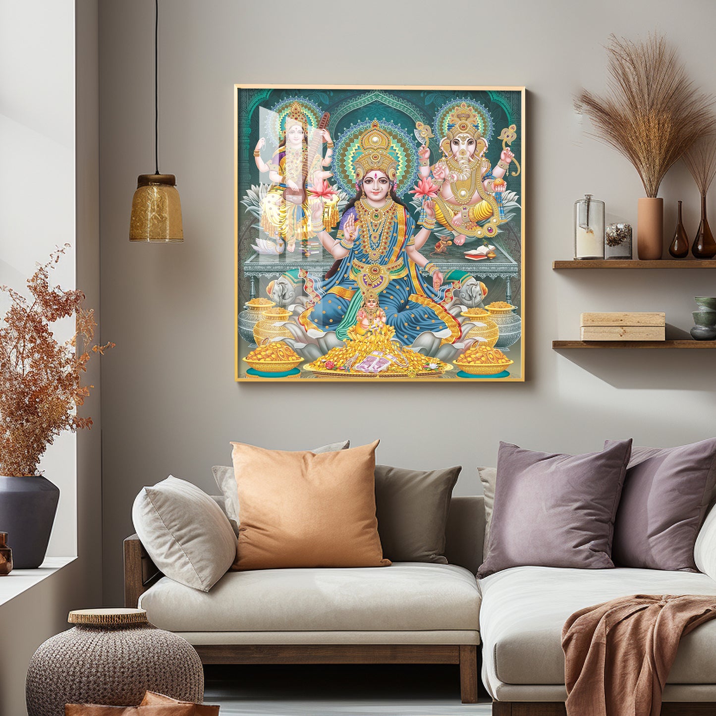 Deities Blessings Premium Acrylic Square Wall Art