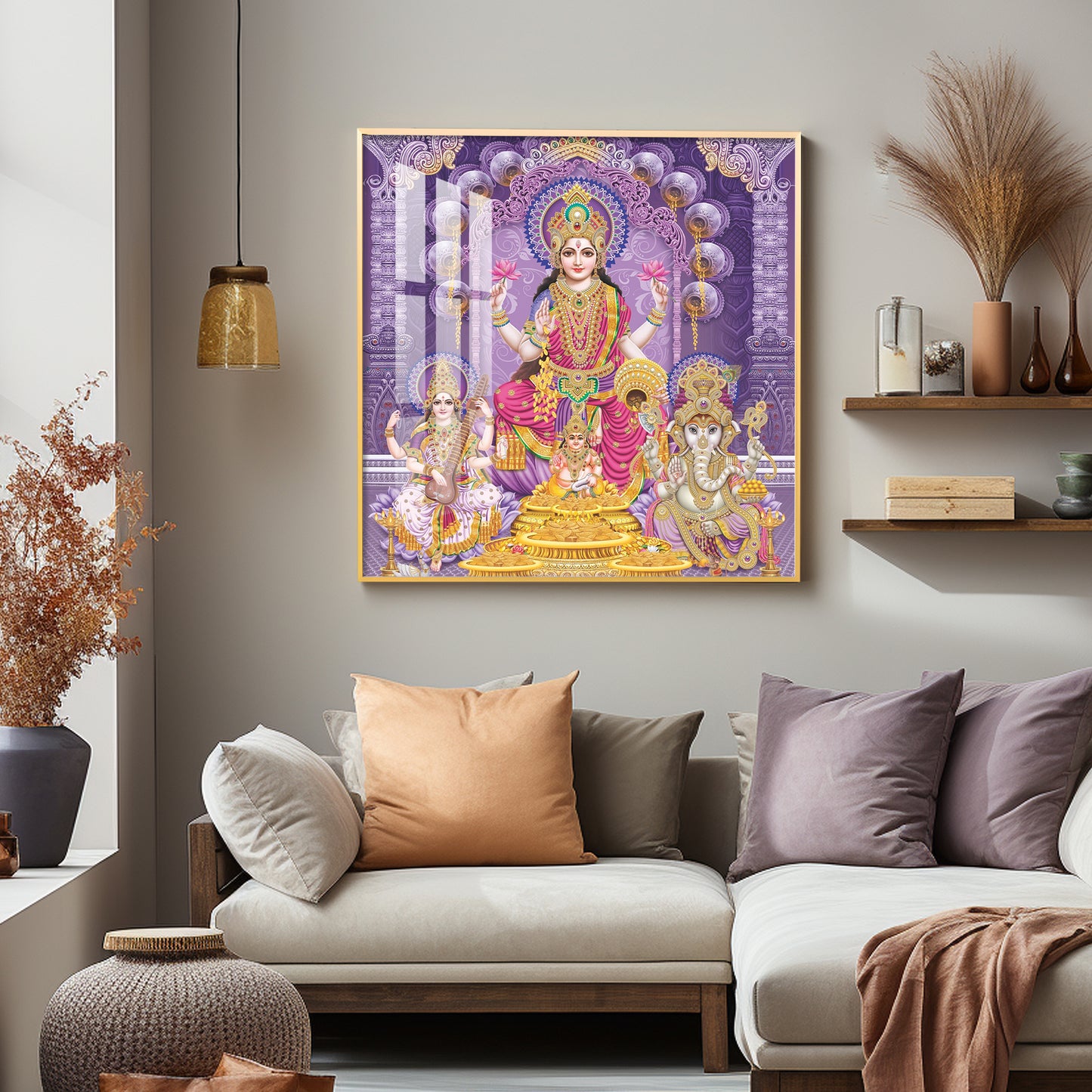 Ethereal Goddess Premium Acrylic Square Wall Art