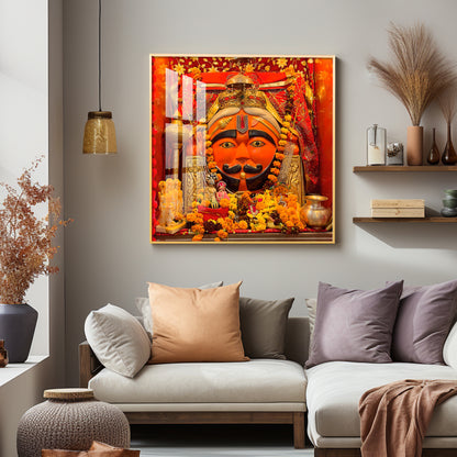 Jai Salasar Dhaam Premium Acrylic Square Wall Art