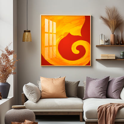 Modern Ganesha Premium Acrylic Square Wall Art