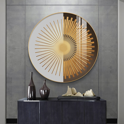 Radiant Circle Premium Acrylic Round Wall Art