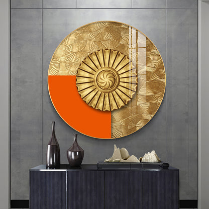 Luminous Dawn Premium Acrylic Round Wall Art