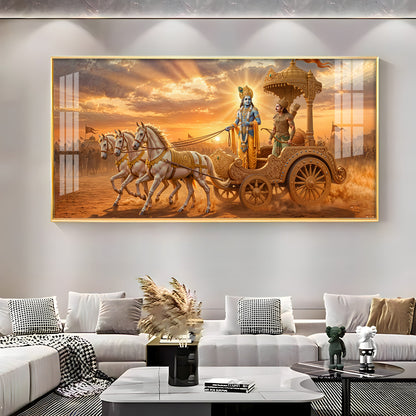 Shrimad Bhagavad Gita Premium Acrylic Horizontal Wall Art