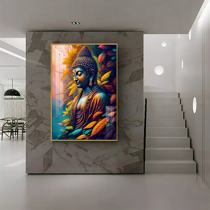 Indianara Buddha Premium Acrylic Vertical Wall Art