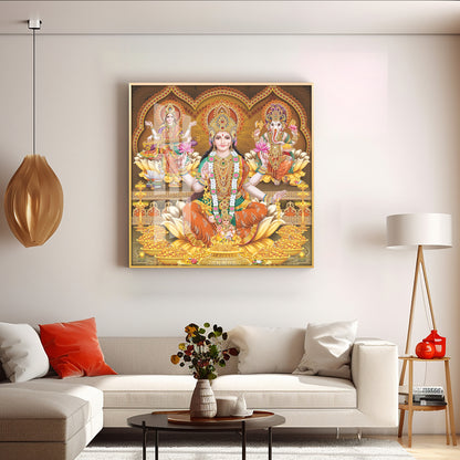 Spritual Deities Blessings Premium Acrylic Square Wall Art