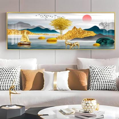 Majestic Land Premium Acrylic Horizontal Wall Art