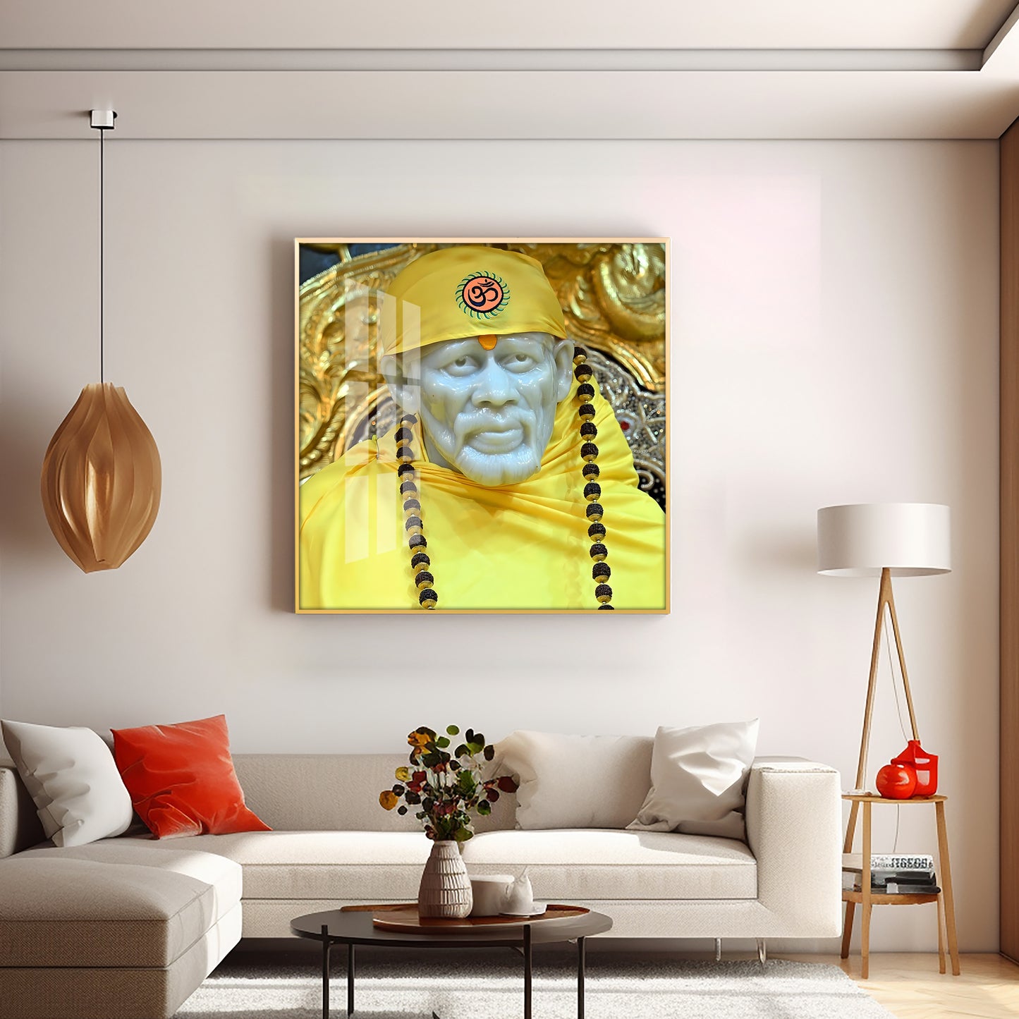 Jai Shree Sai Premium Acrylic Square Wall Art