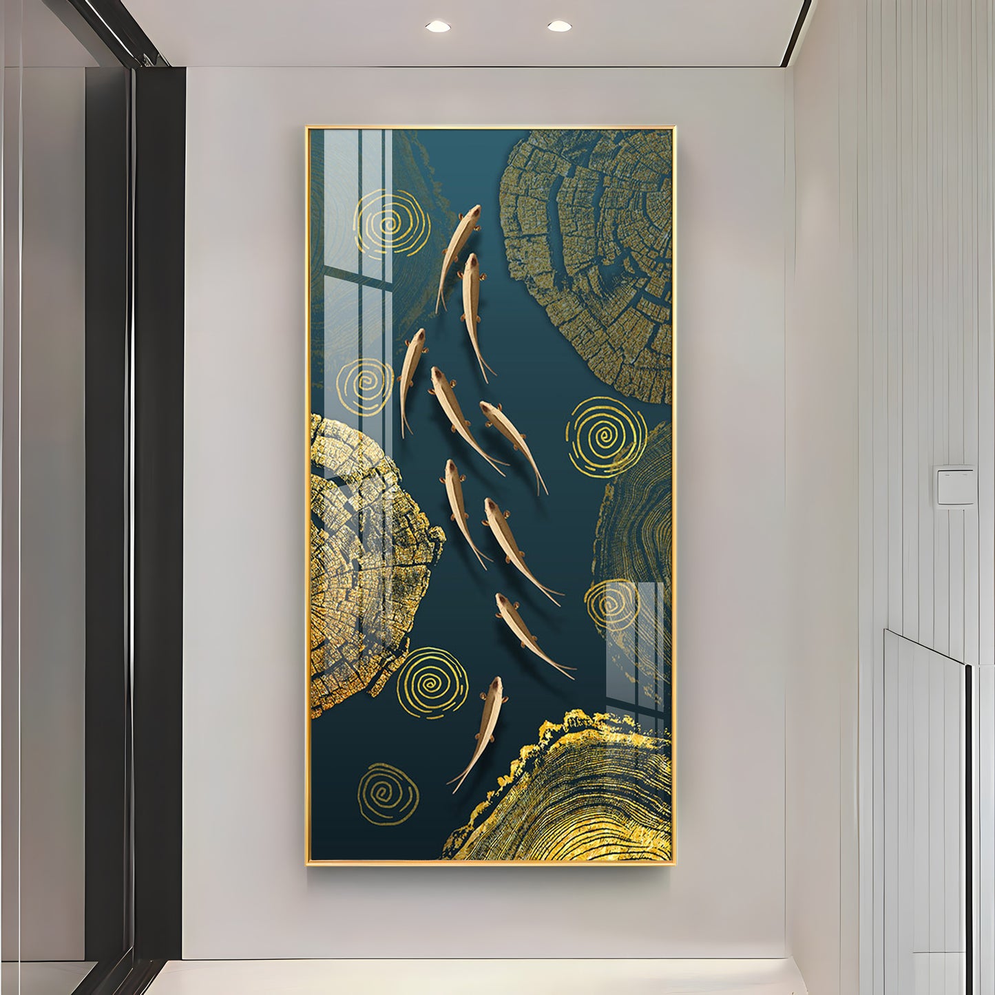 Golden Inspiration Luxury Crystal Wall Art