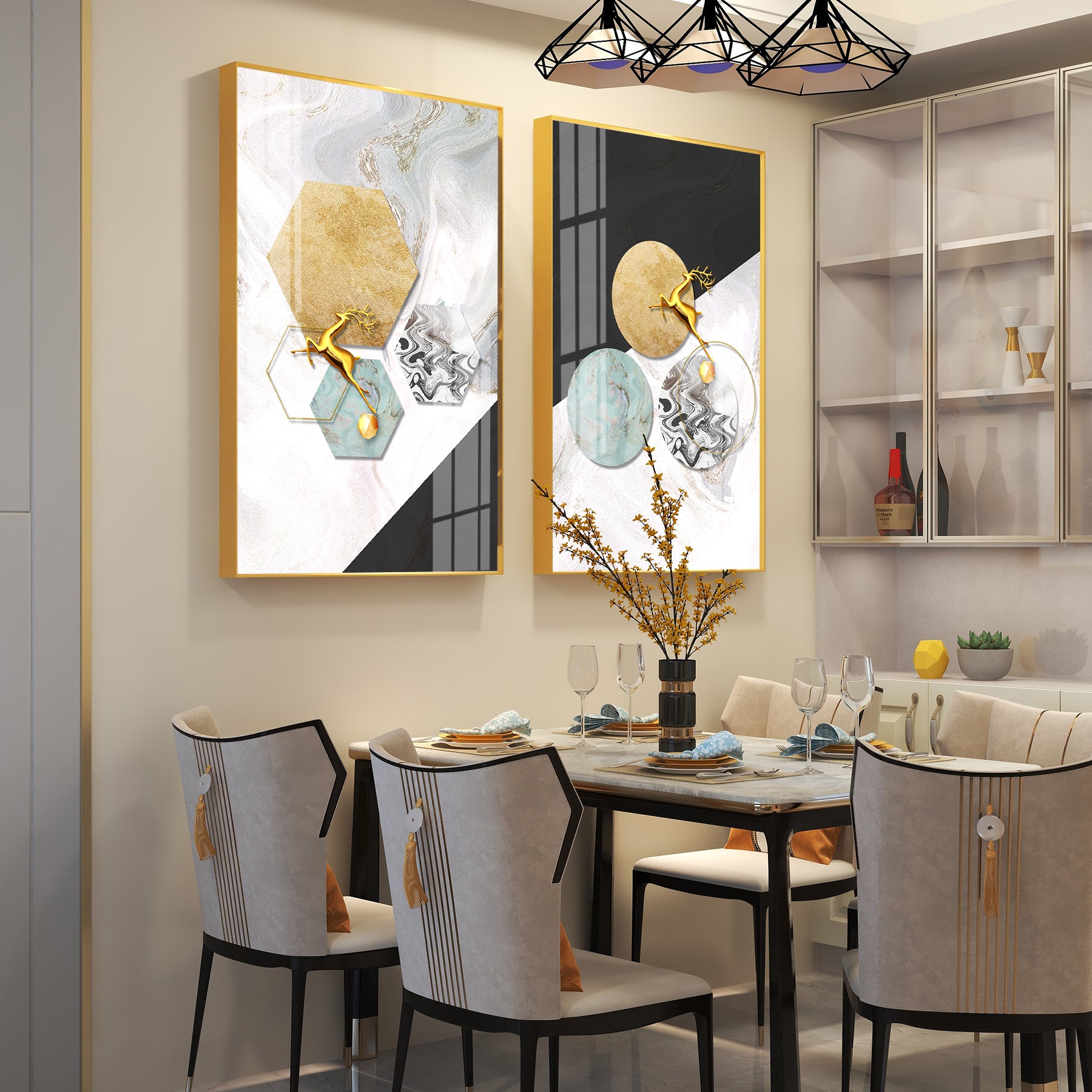 Serenity Scene Premium Acrylic Vertical Wall Art (Set Of 2)