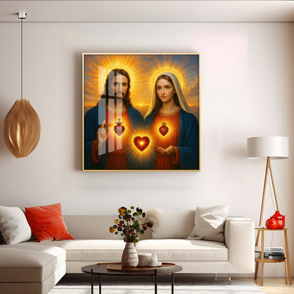 Most Sacred Heart of Jesus Premium Acrylic Square Wall Art