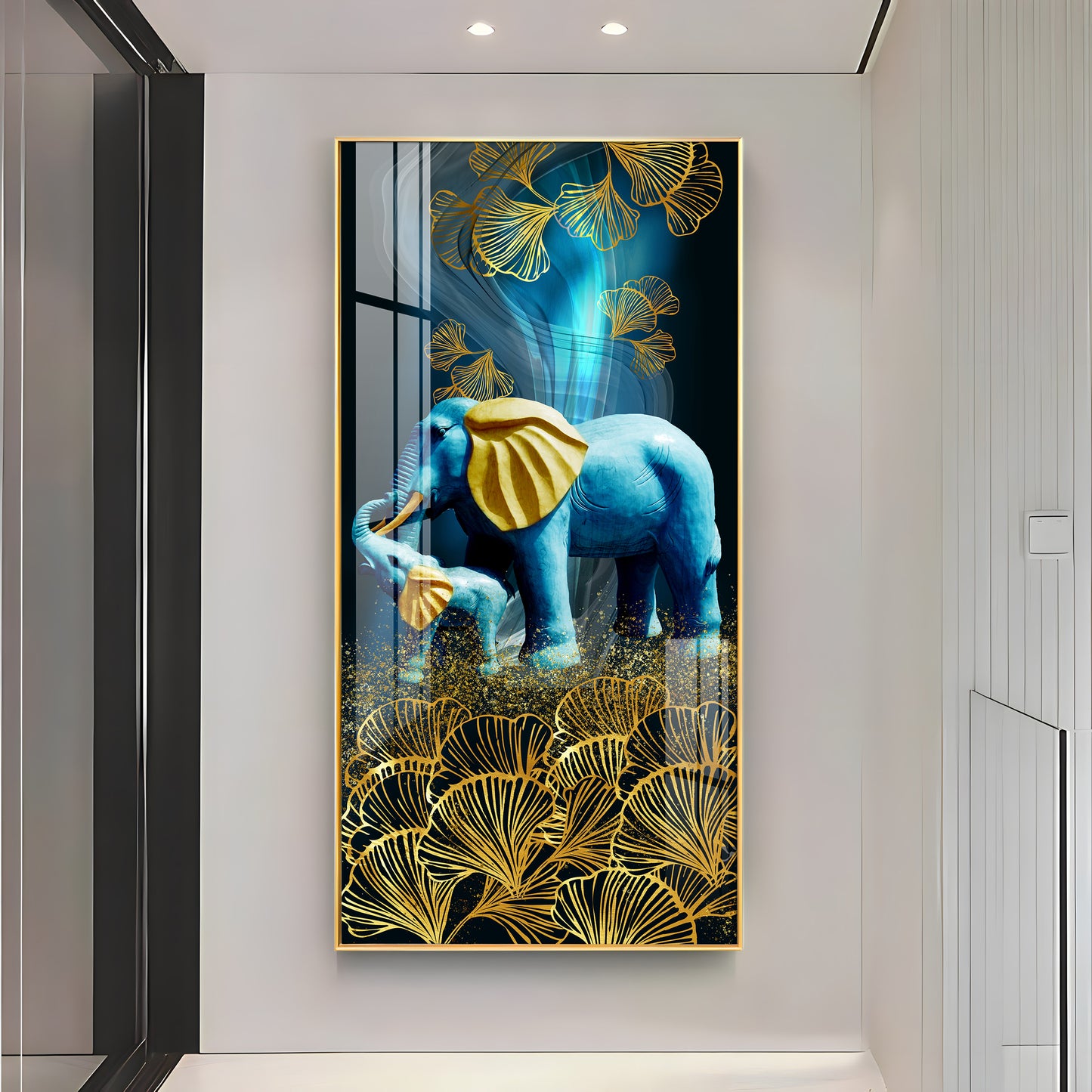 Mystical Elephants Premium Acrylic vertical Wall Art