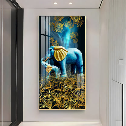 Mystical Elephants Premium Acrylic vertical Wall Art