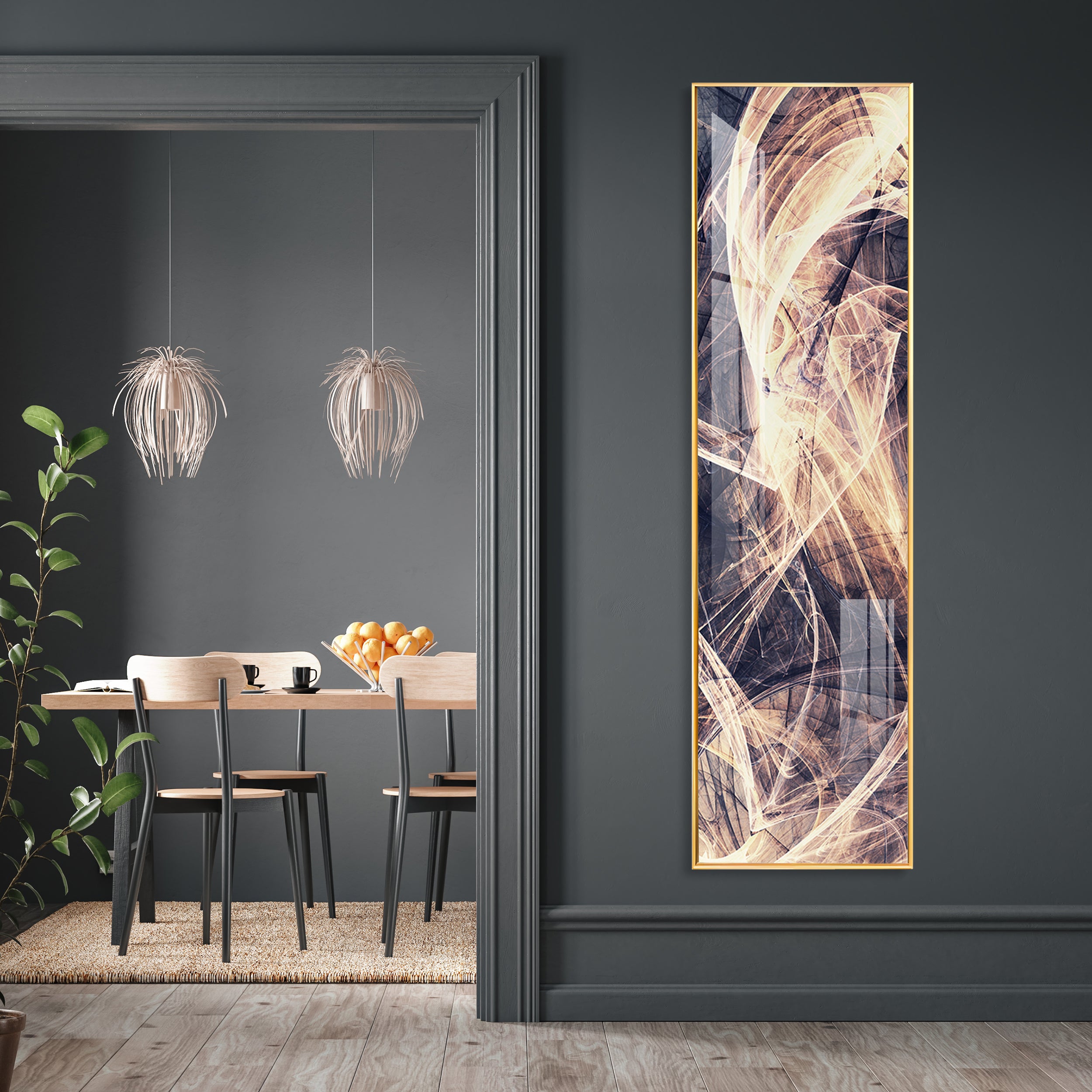 Fractal Art Premium Acrylic Vertical Wall Art