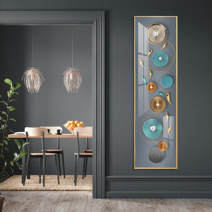 Elegance of Grey Premium Acrylic Vertical Wall Art