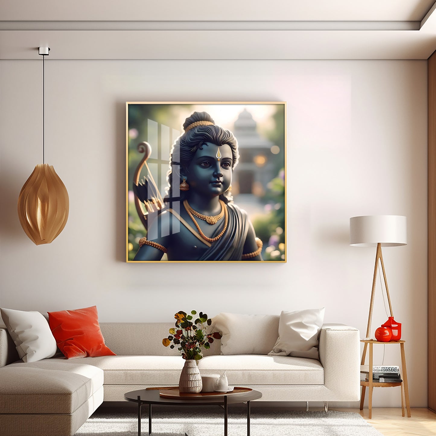 Baal Ram Premium Acrylic Square Wall Art