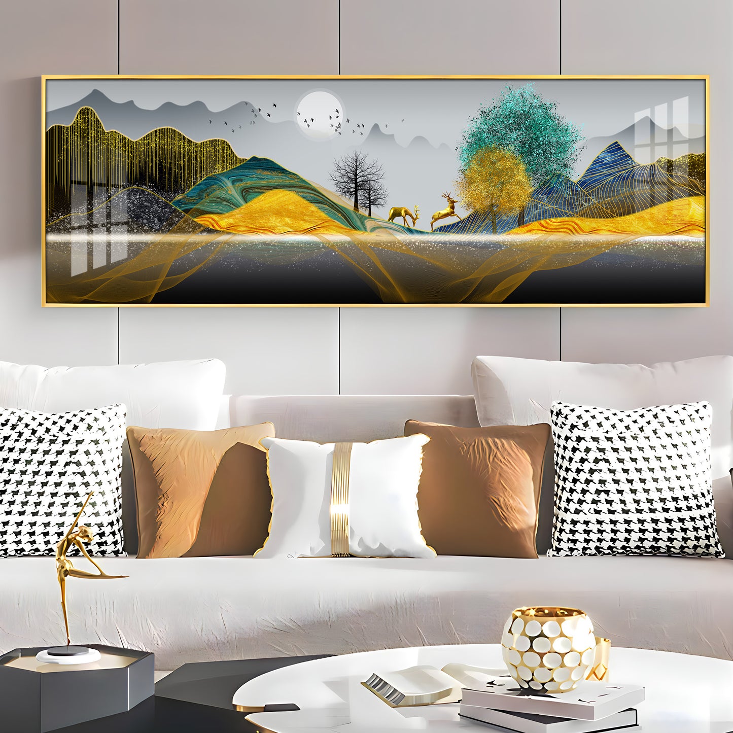 The Dawn at Forest Premium Acrylic Horizontal Wall Art