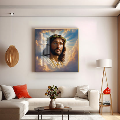 Jesus Christ Christian Premium Acrylic Square Wall Art