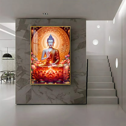 Peaceful Buddha Premium Acrylic Vertical Wall Art