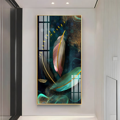 Feathers of Space Premium Acrylic vertical Wall Art