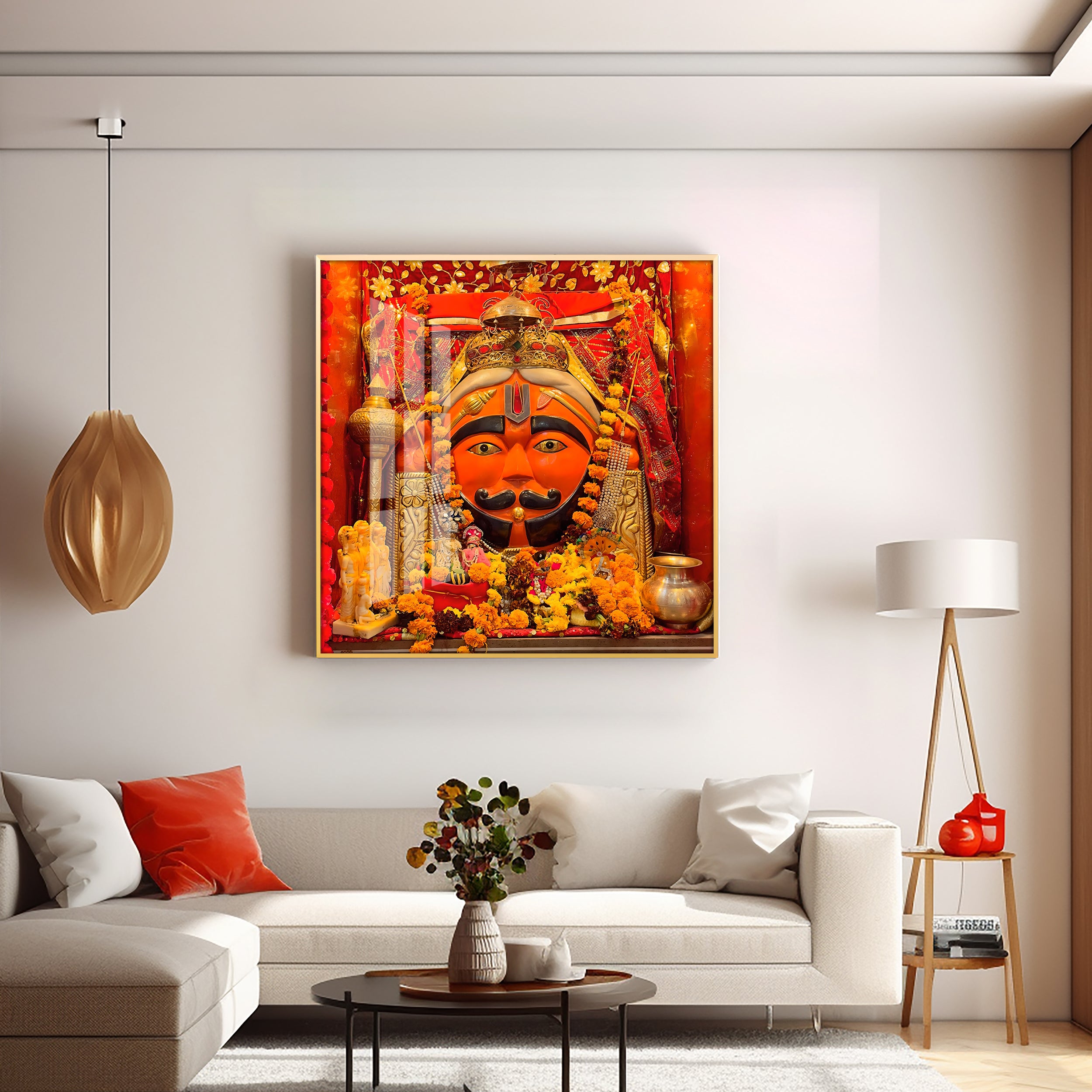 Jai Salasar Dhaam Premium Acrylic Square Wall Art