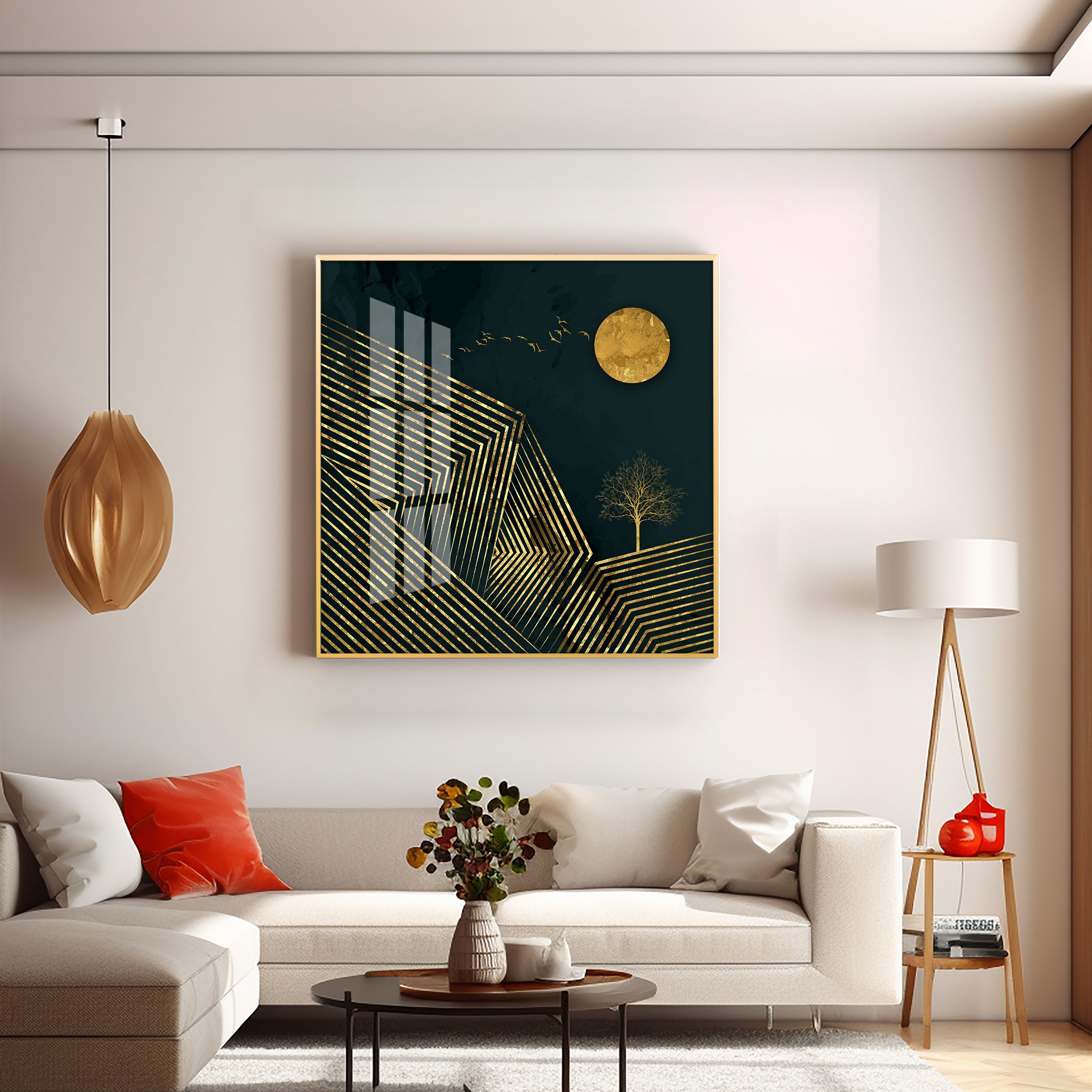 Moon Like Never Before Premium Acrylic Square Wall Art