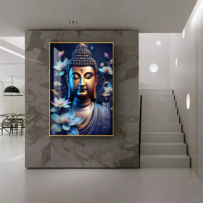 Modern Buddha Premium Acrylic Vertical Wall Art