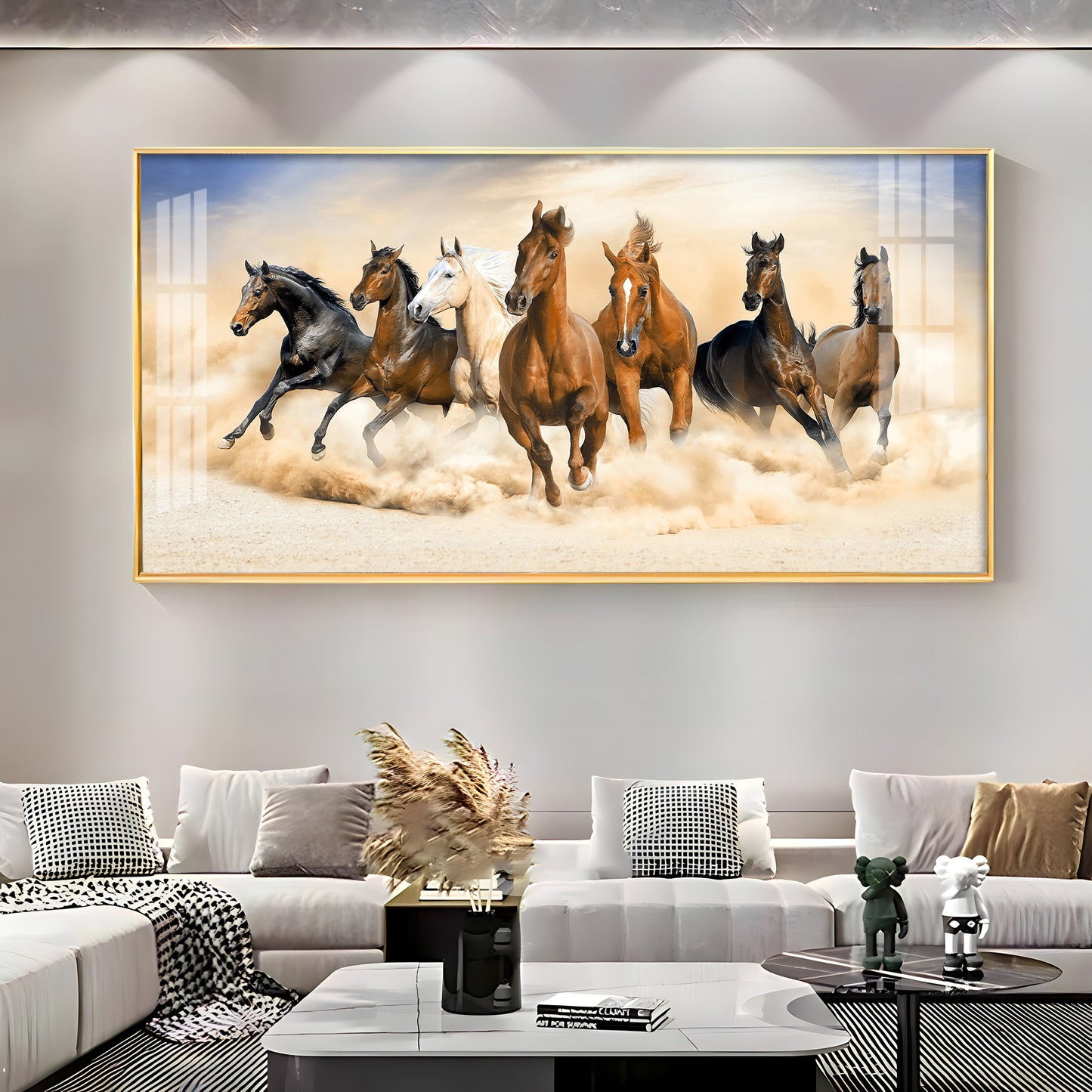 Herd of Horses Premium Acrylic Horizontal Wall Art