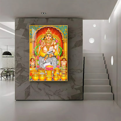 God Of Wealth And Treasurer Premium Acrylic Vertical Wall Art