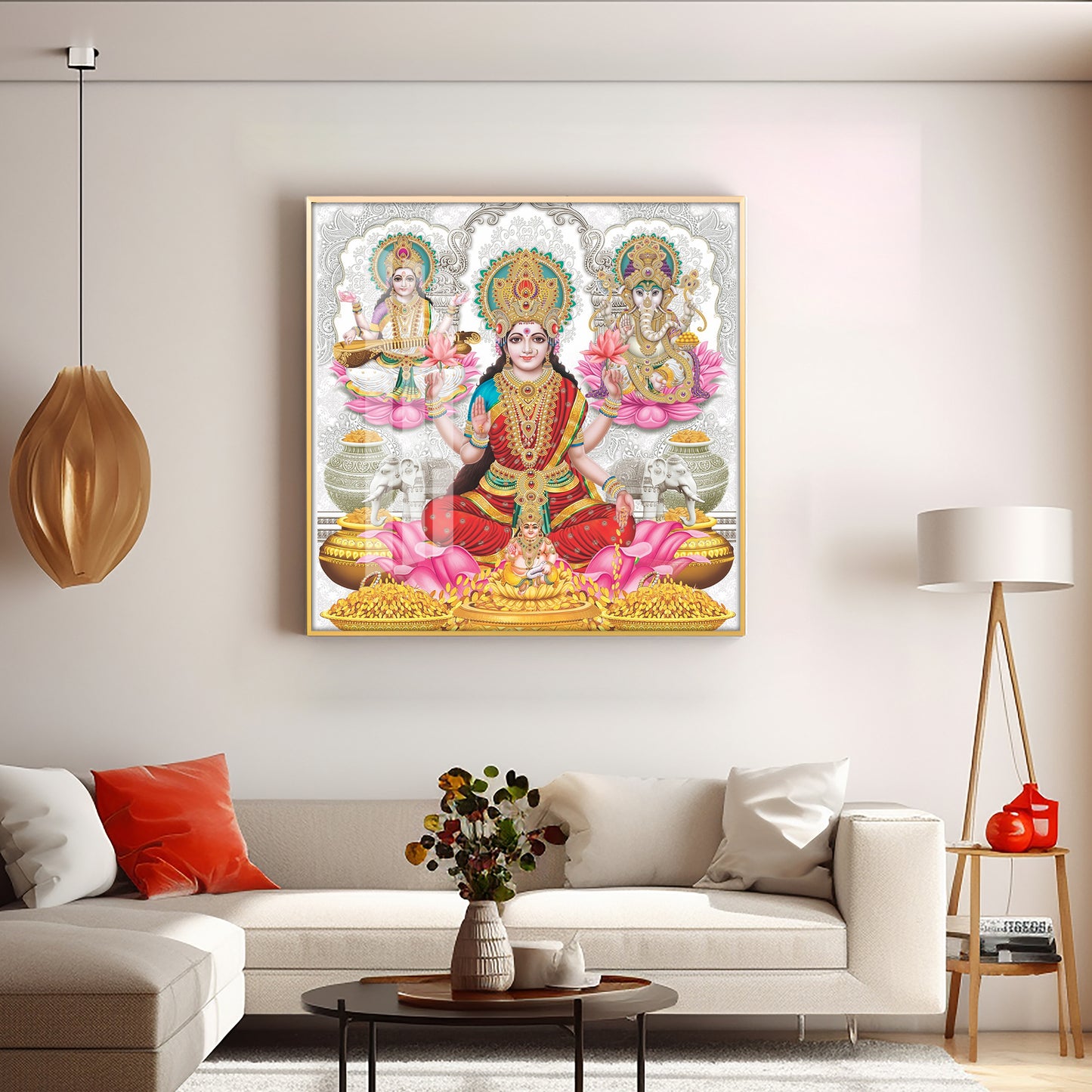 Radiant Deities Premium Acrylic Square Wall Art
