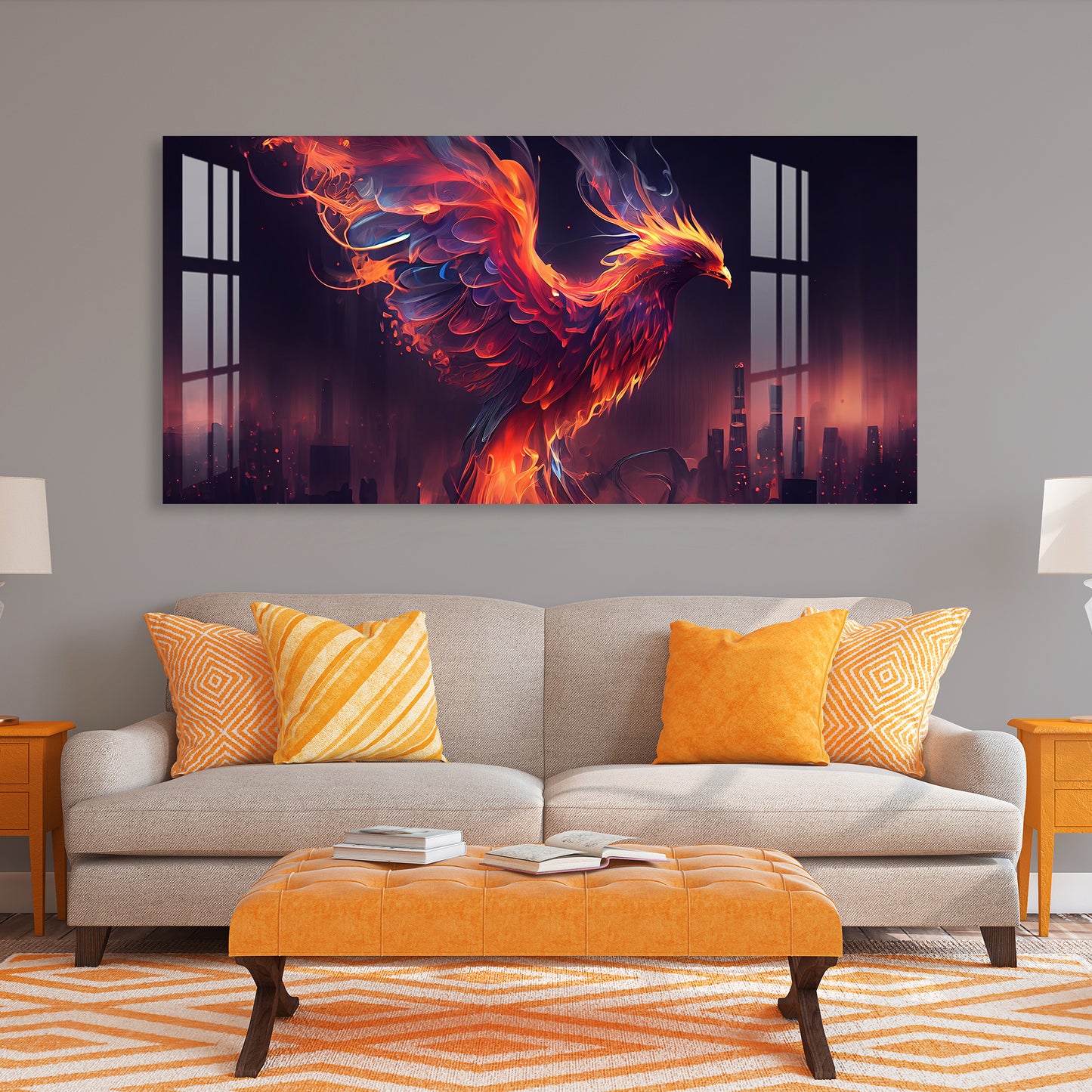 Phoenix Bird Acrylic Wall Art