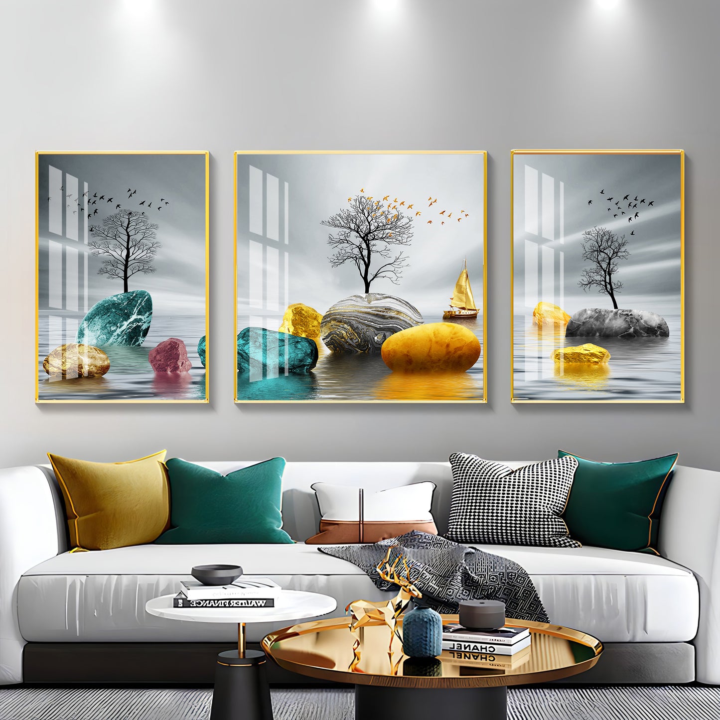 Colorful Glory Premium Acrylic Wall Art (Set of 3)