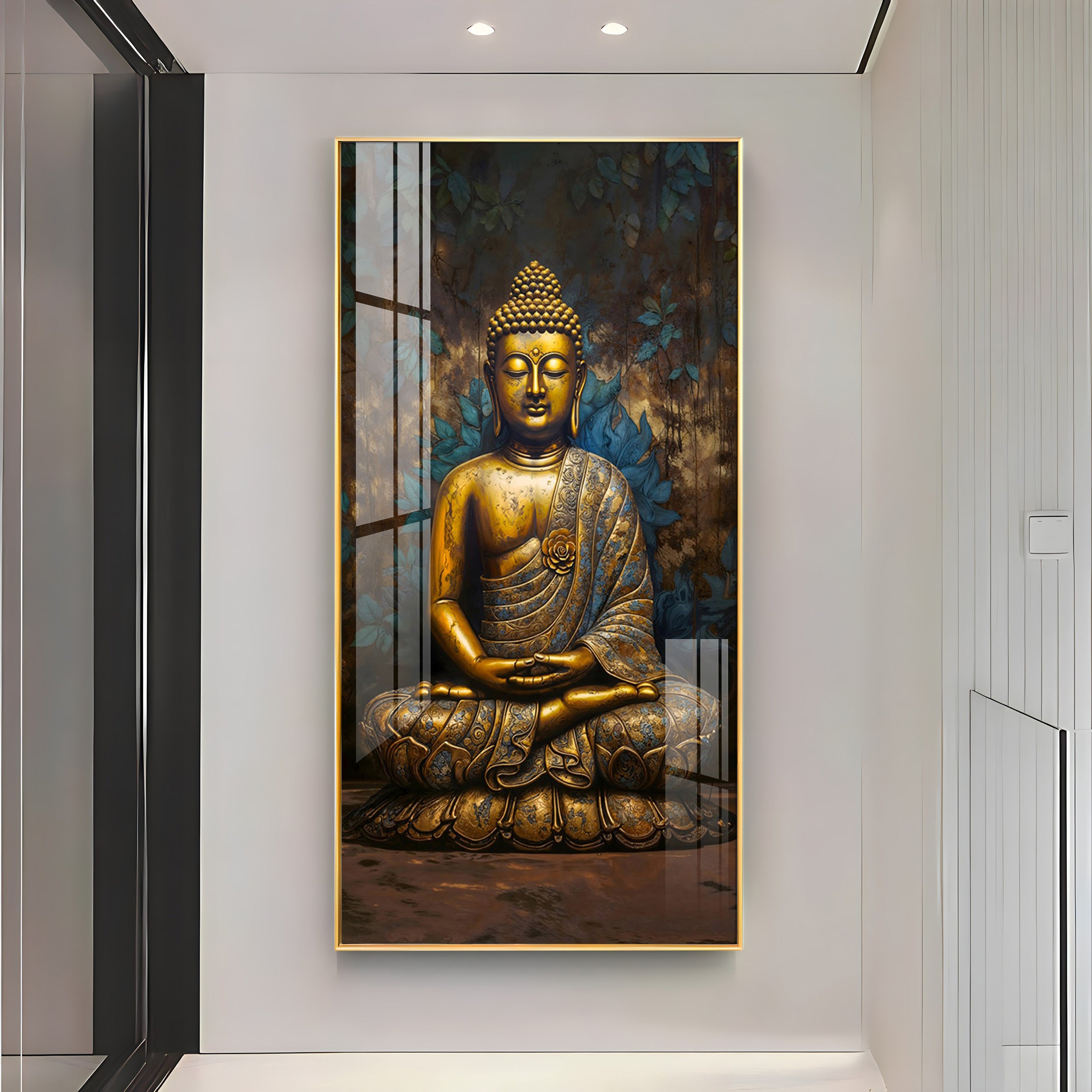 Tranquil Vista Buddha Premium Acrylic Vertical Wall Art
