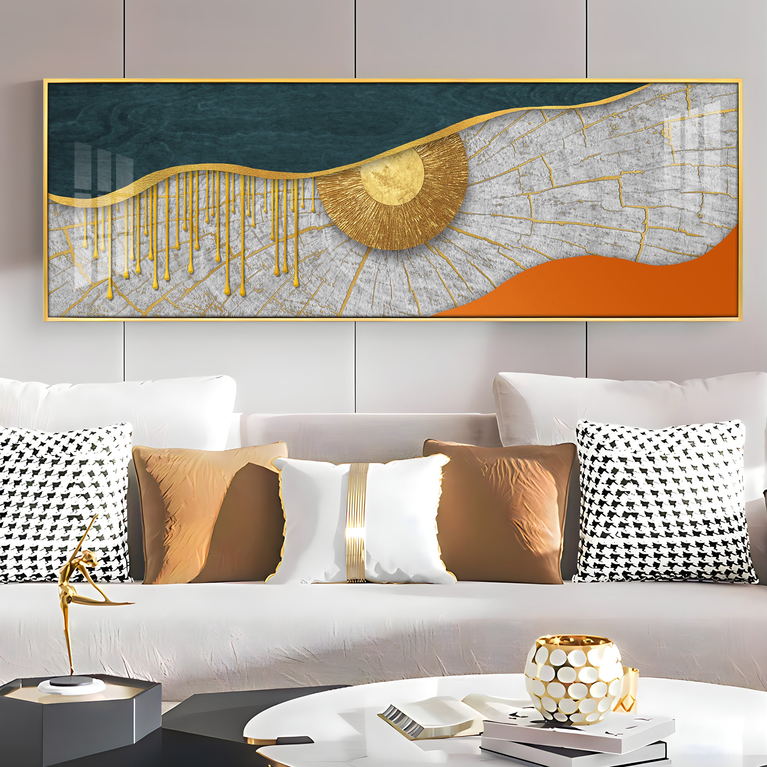 Sparkling Rays Premium Acrylic Horizontal Wall Art