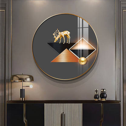 Abstract Realm Premium Acrylic Round Wall Art