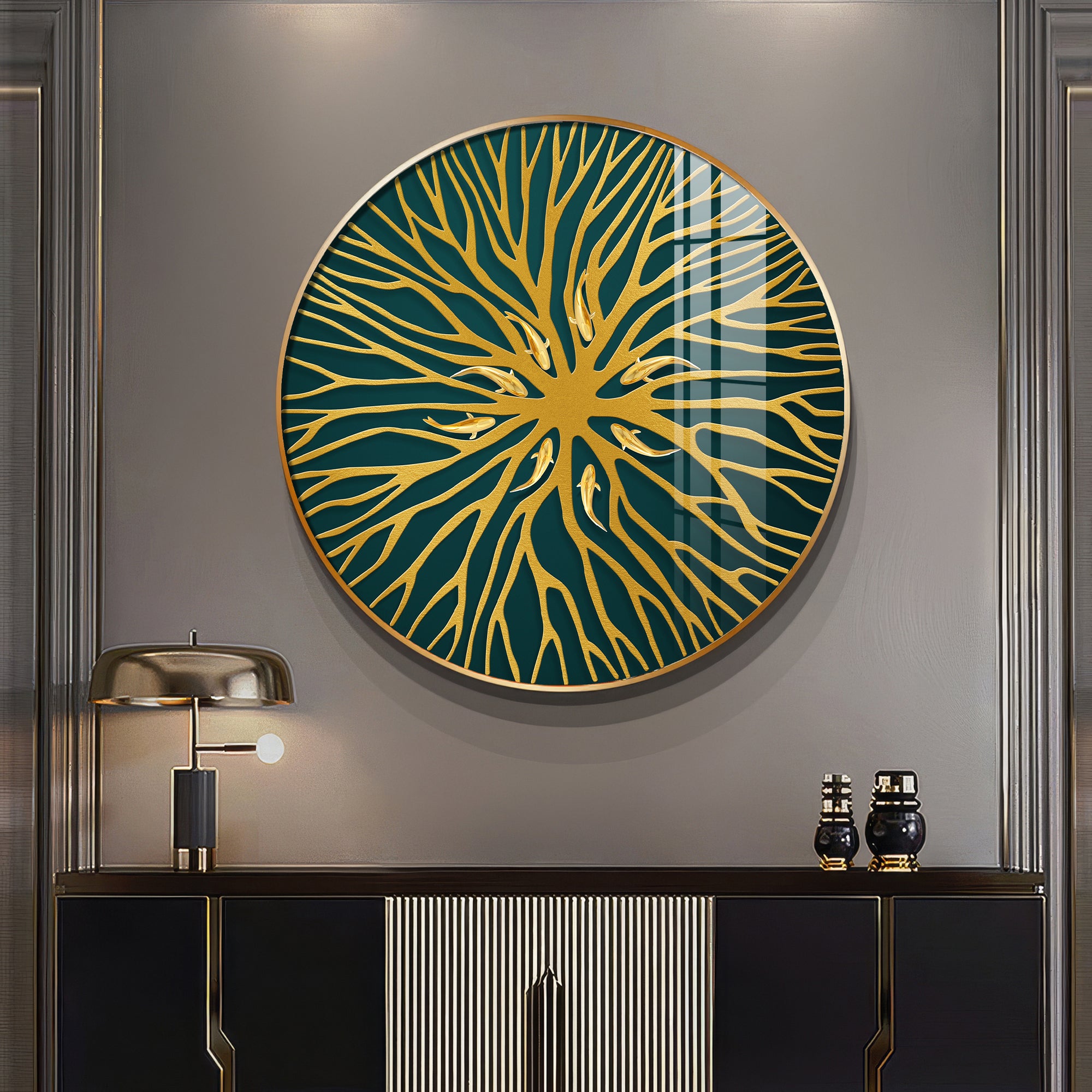 Horizon Sphere Art Premium Acrylic Round Wall Art