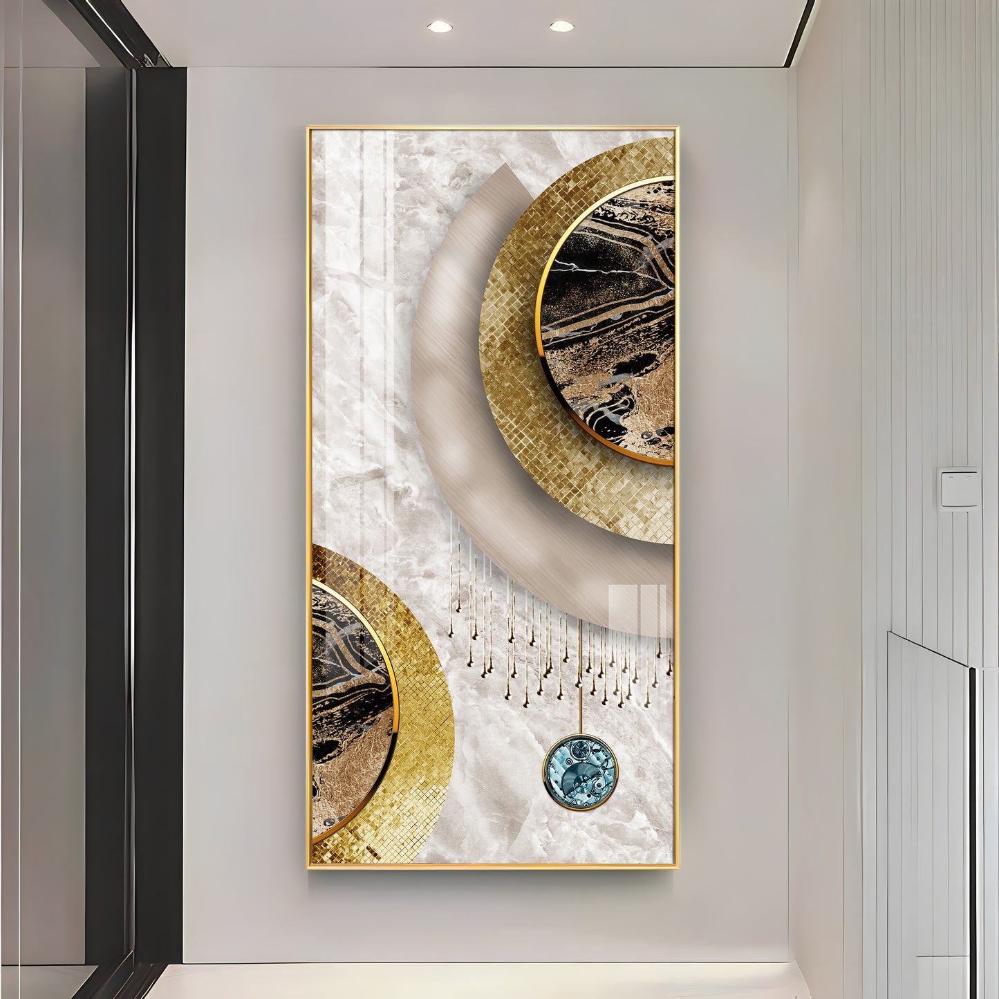 Annual Rings Premium Acrylic Vertical Wall Art