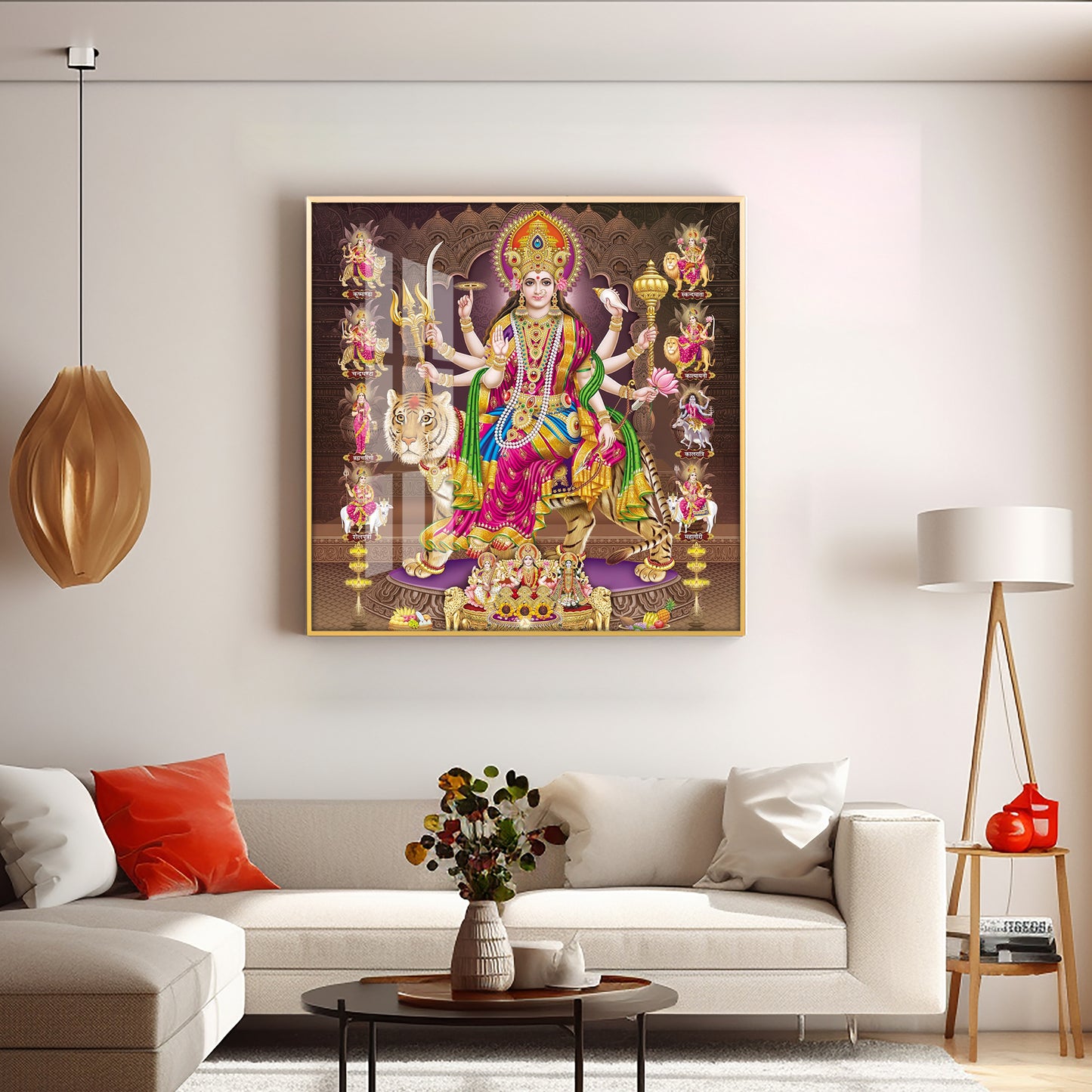 Radiant Devi Premium Acrylic Square Wall Art