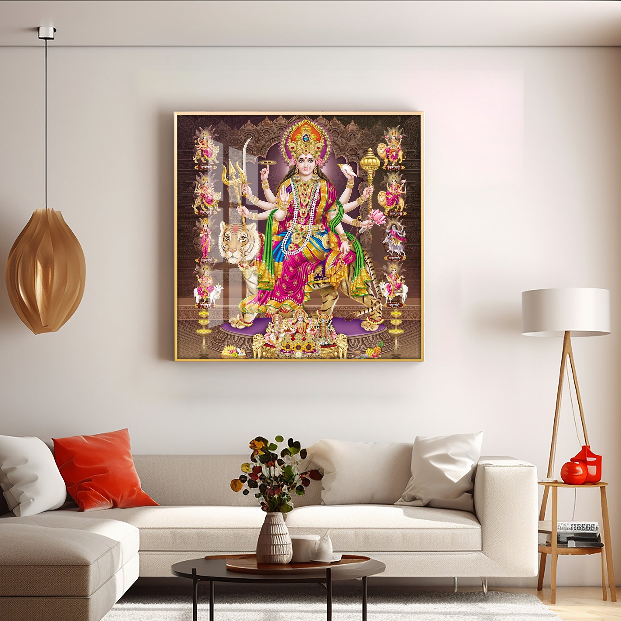 Radiant Devi Premium Acrylic Square Wall Art