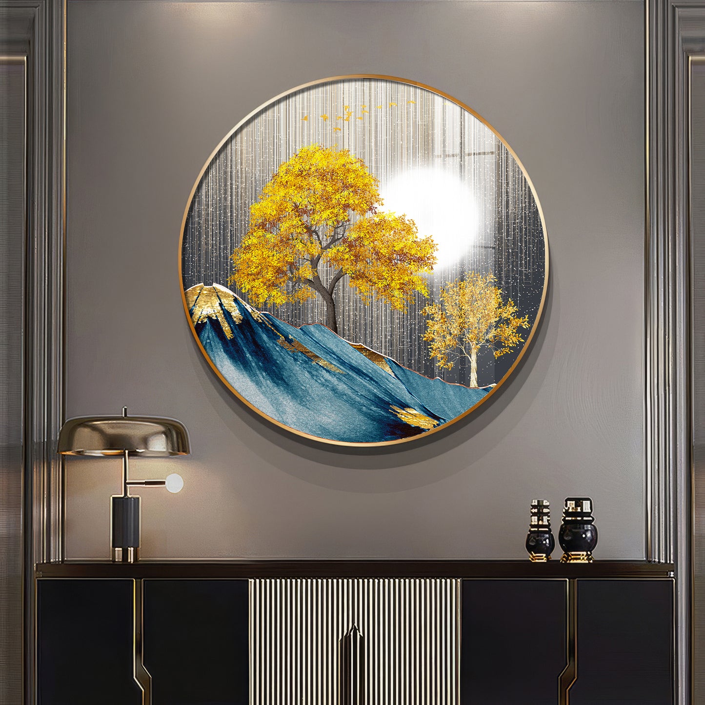 Dreaming Forest Premium Acrylic Round Wall Art