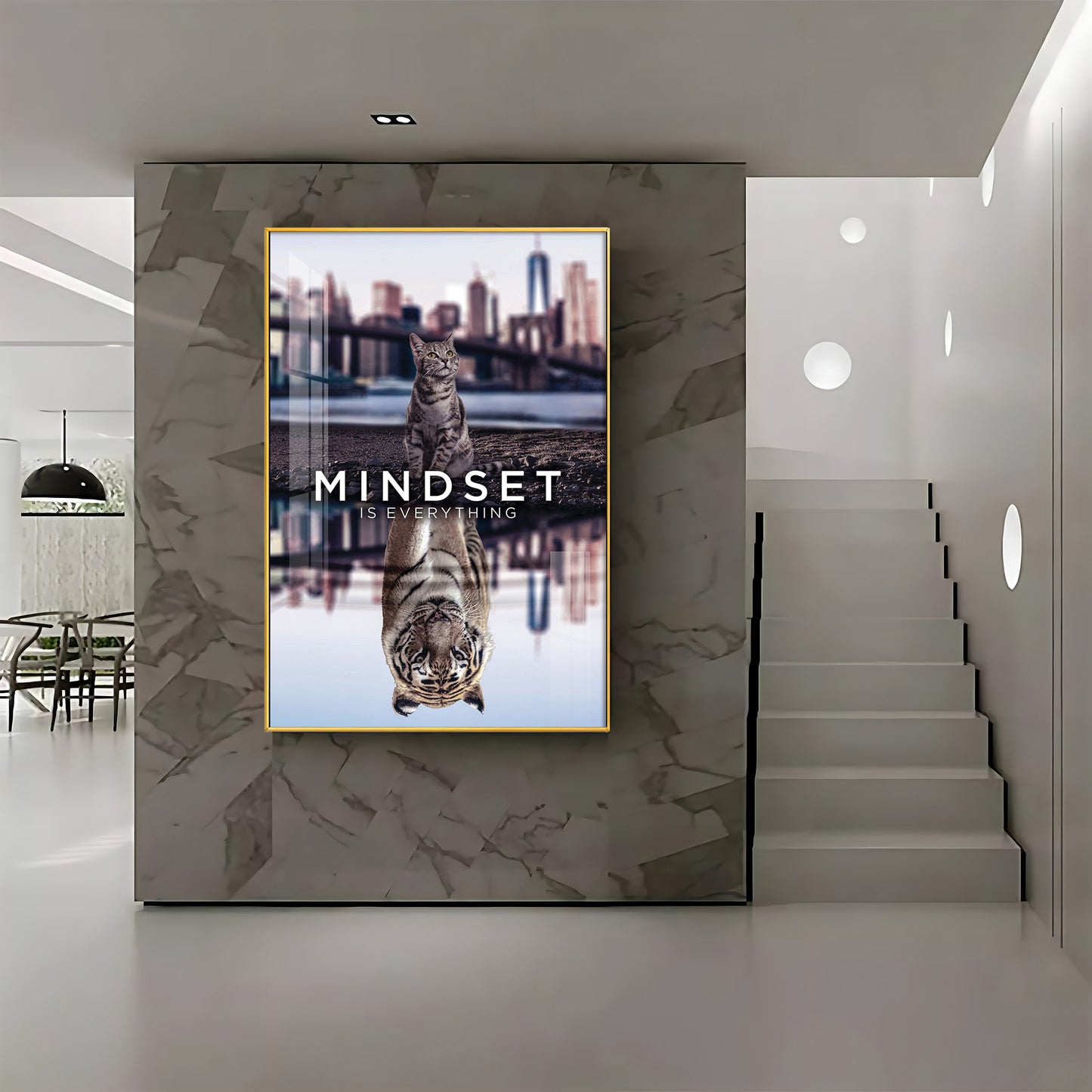 Mindset Is Everything Premium Acrylic Vertical Wall Art