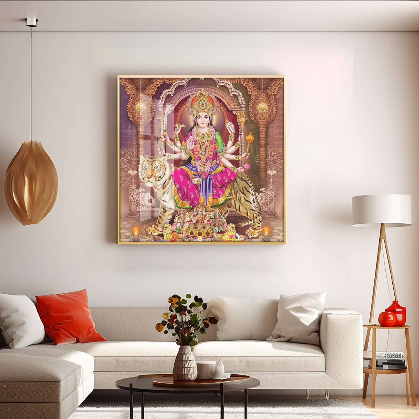 Goddess Radiant Devotion Premium Acrylic Square Wall Art
