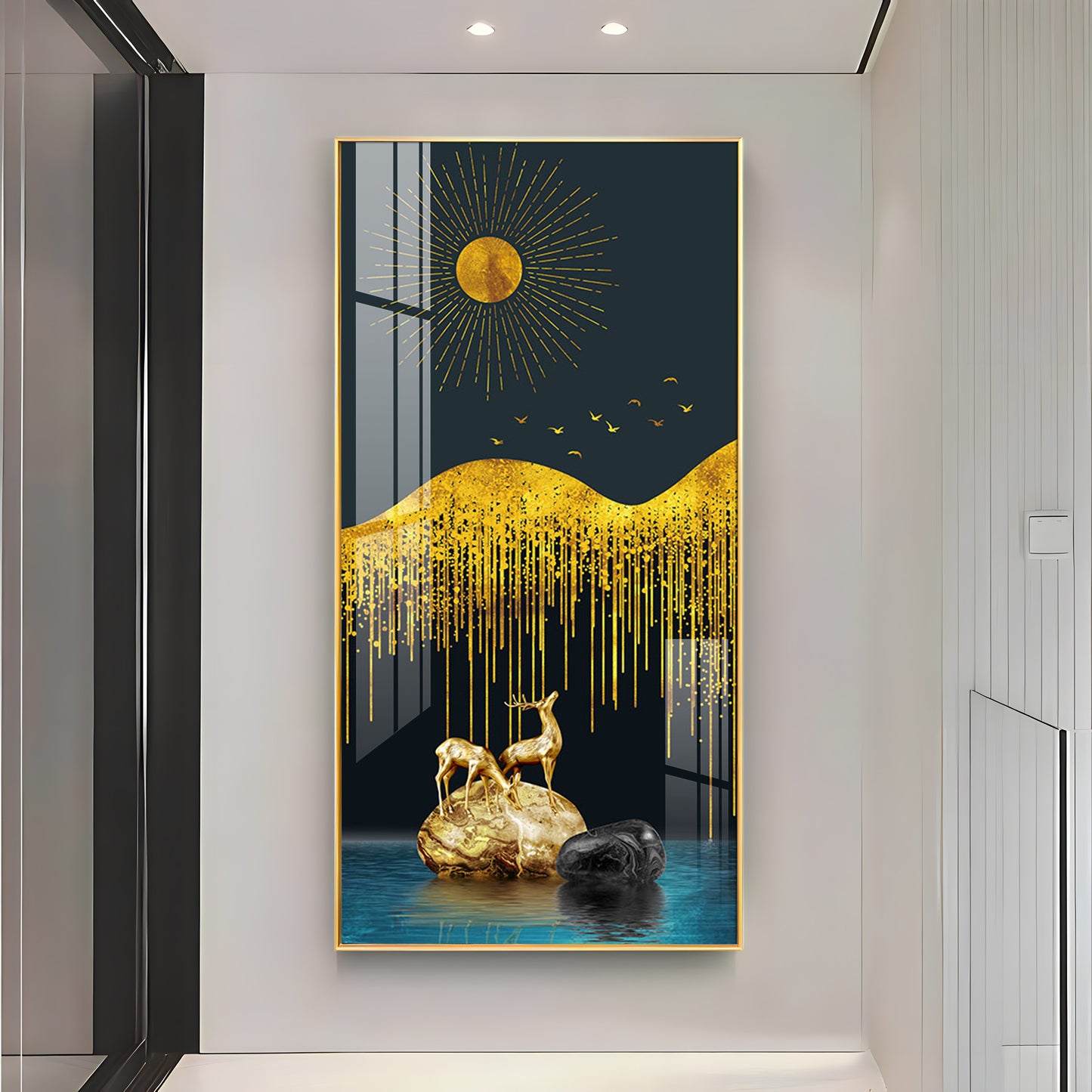 Abstract Dream Land Luxury Crystal Wall Art